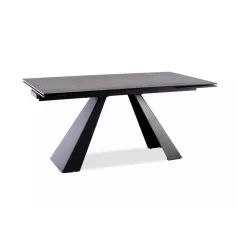   Salvadore kerámia antracit asztal, 180X90, fekete, szürke márvány