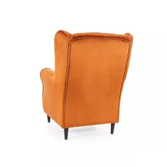 Baron bársony fotel, wenge, fahéj