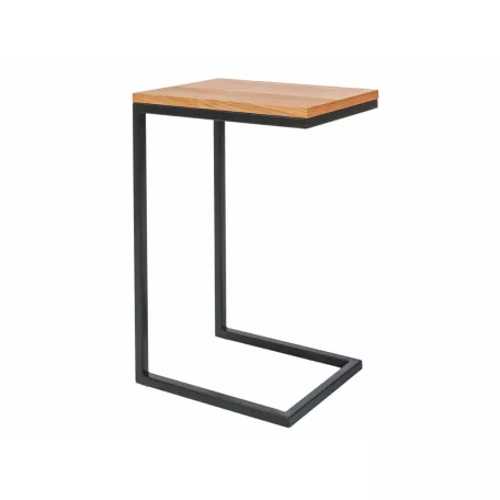 Largo C dohányzóasztal, 40X30, fekete, tölgy