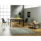 Largo Duo dohányzóasztal szett, 50X50, fekete, tölgy