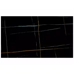 Infinity kerámia asztal, 160X95, matt fekete, fekete