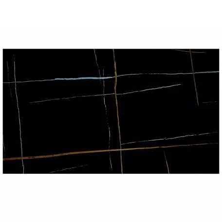 Infinity kerámia asztal, 160X95, matt fekete, fekete