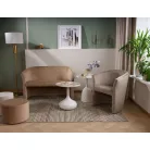 TM-1 bársony fotel, 67X60, sötét bézs