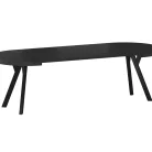 Domingo asztal, 100X100, fekete, fekete