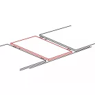 Domingo asztal, 100X100, fekete, fekete