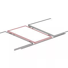 Domingo asztal, 100X100, fekete, fekete