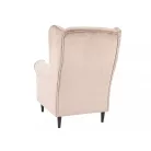 Baron bársony fotel, wenge, sötét bézs