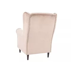 Baron bársony fotel, wenge, sötét bézs