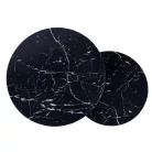 Amaro dohányzóasztal szett, 53X53, fekete, fekete