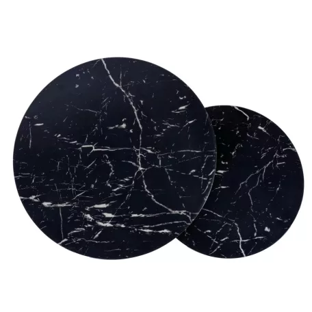 Amaro dohányzóasztal szett, 53X53, fekete, fekete