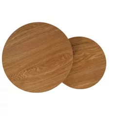 Amaro dohányzóasztal szett, 53X53, fekete, tölgy