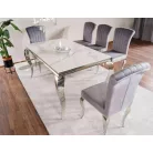 Prince kerámia asztal, 150X90, króm, fehér