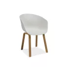 Ego szék, tölgy, fehér