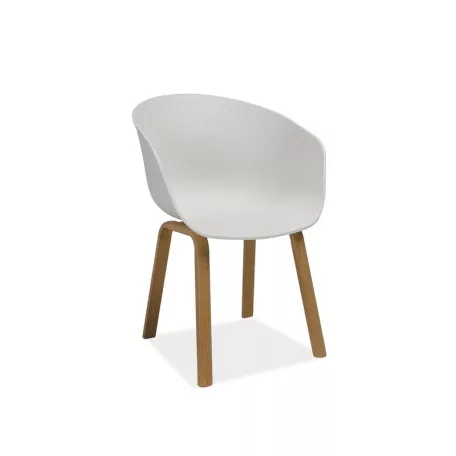 Ego szék, tölgy, fehér