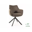 Azalea Brego szék, fekete, olíva