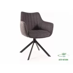 Azalea Brego szék, fekete, sötét szürke