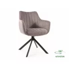 Azalea Brego szék, fekete, szürke