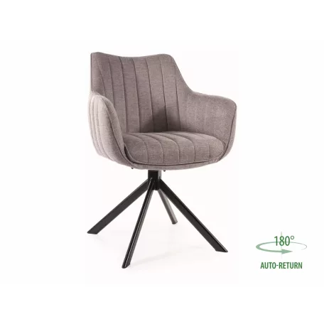 Azalea Brego szék, fekete, szürke