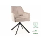 Notti Brego szék, fekete, bézs