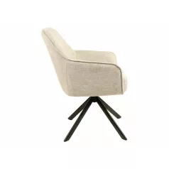 Notti Brego szék, fekete, bézs
