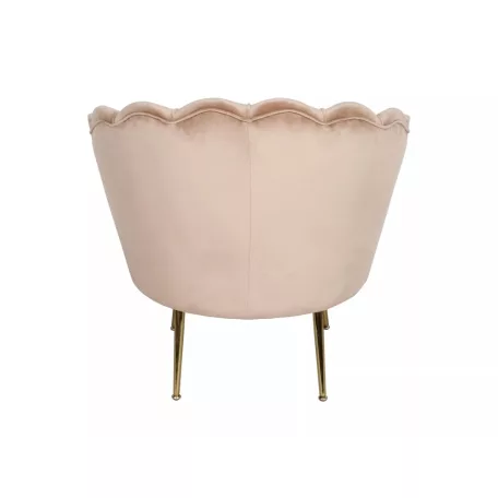 Camellia 1 Bársony Fotel, 76X81, arany, bézs