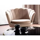 Camellia 1 Bársony Fotel, 76X81, arany, bézs