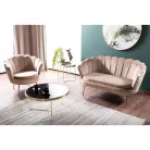 Camellia 1 Bársony Fotel, 76X81, arany, bézs