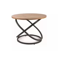 Eos D dohányzóasztal, fekete, kézműves tölgy