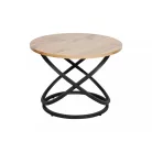 Eos D dohányzóasztal, fekete, kézműves tölgy