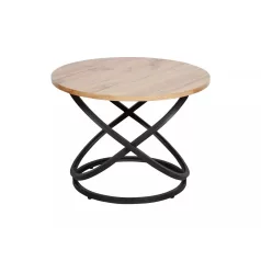 Eos D dohányzóasztal, fekete, kézműves tölgy