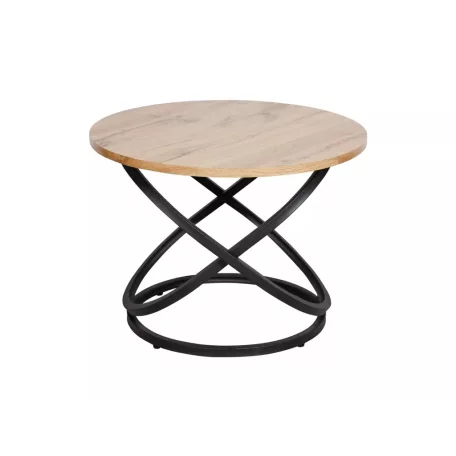 Eos D dohányzóasztal, fekete, kézműves tölgy