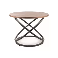 Eos D dohányzóasztal, fekete, dió