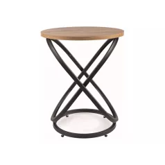 Eos E dohányzóasztal, fekete, kézműves tölgy