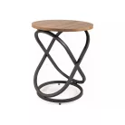 Eos E dohányzóasztal, fekete, kézműves tölgy