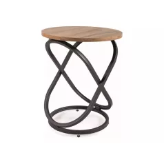 Eos E dohányzóasztal, fekete, kézműves tölgy