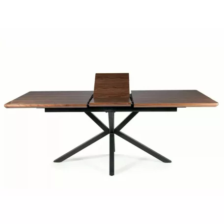 Logan asztal, 160X90, fekete, dió