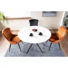 Talia asztal, fekete, fehér