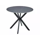 Talia asztal, fekete, szürke