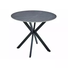 Talia asztal, fekete, szürke