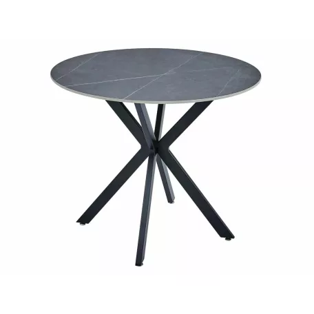 Talia asztal, fekete, szürke