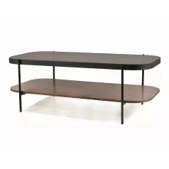 Prima A dohányzóasztal, 120X58, fekete, borostyán