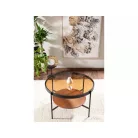 Prima B dohányzóasztal, 74X74, fekete, borostyán