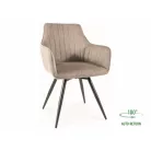 Ballo Brego szék, fekete, bézs