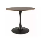 Amadeo II asztal, fekete, dió