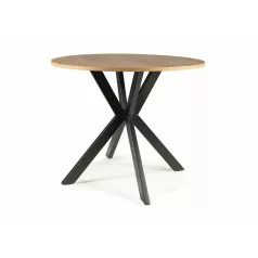 Talia II asztal, fekete, tölgy