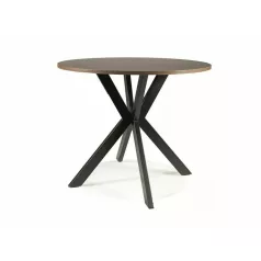 Talia II asztal, fekete, dió