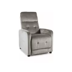 Otus bársony fotel, 92X66, fekete, szürke