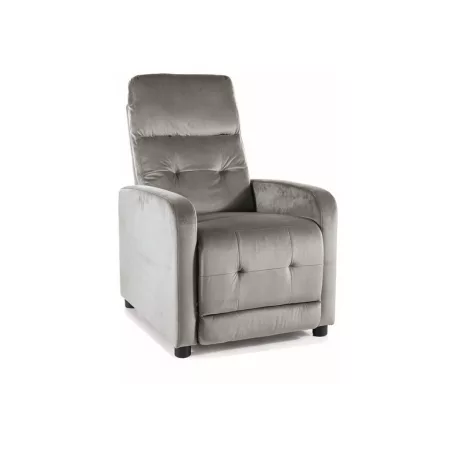 Otus bársony fotel, 92X66, fekete, szürke