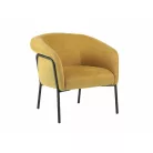 Clover Brego fotel, fekete, curry