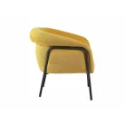 Clover Brego fotel, fekete, curry